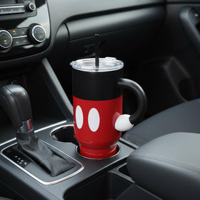 Bioworld Mickey Mouse 40oz tumbler cleaning care highlights hand wash requirement