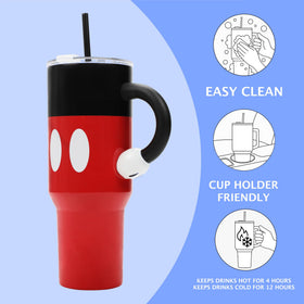 Bioworld Mickey Mouse 40oz tumbler top lid with secure seal