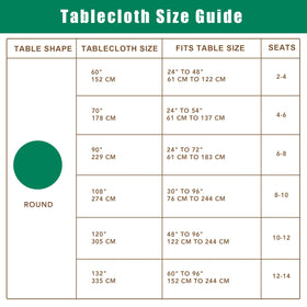 Biscaynebay durable polyester round tablecloth drapes luxuriously for meals