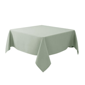Biscaynebay square tablecloth 70x70 sage folded, highlighting premium fabric