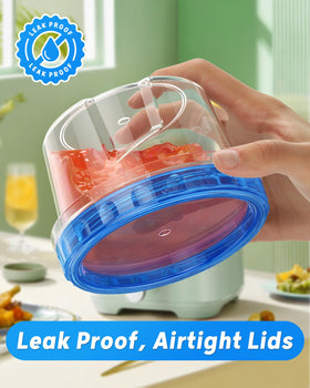 BiuLeon leakproof lid seal keeps foods secure during transport.