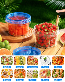 BiuLeon reusable durable containers ideal for meal prep and leftovers.