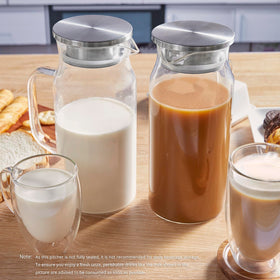 Bivvclaz comfortable-handle pitcher fits large and small hands.