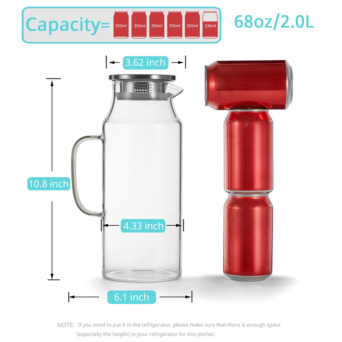 Bivvclaz pitcher lid with two pour functions for controlled serving.