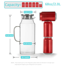 Bivvclaz pitcher lid with two pour functions for controlled serving.
