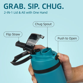 BJPKPK 2-in-1 straw lid enables spill-free sipping on the move