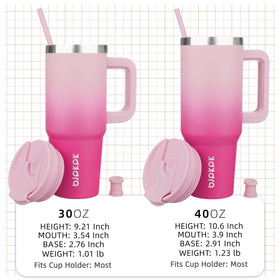 BJPKPK 30oz tumbler cup-holder friendly bottom fits most car holders.