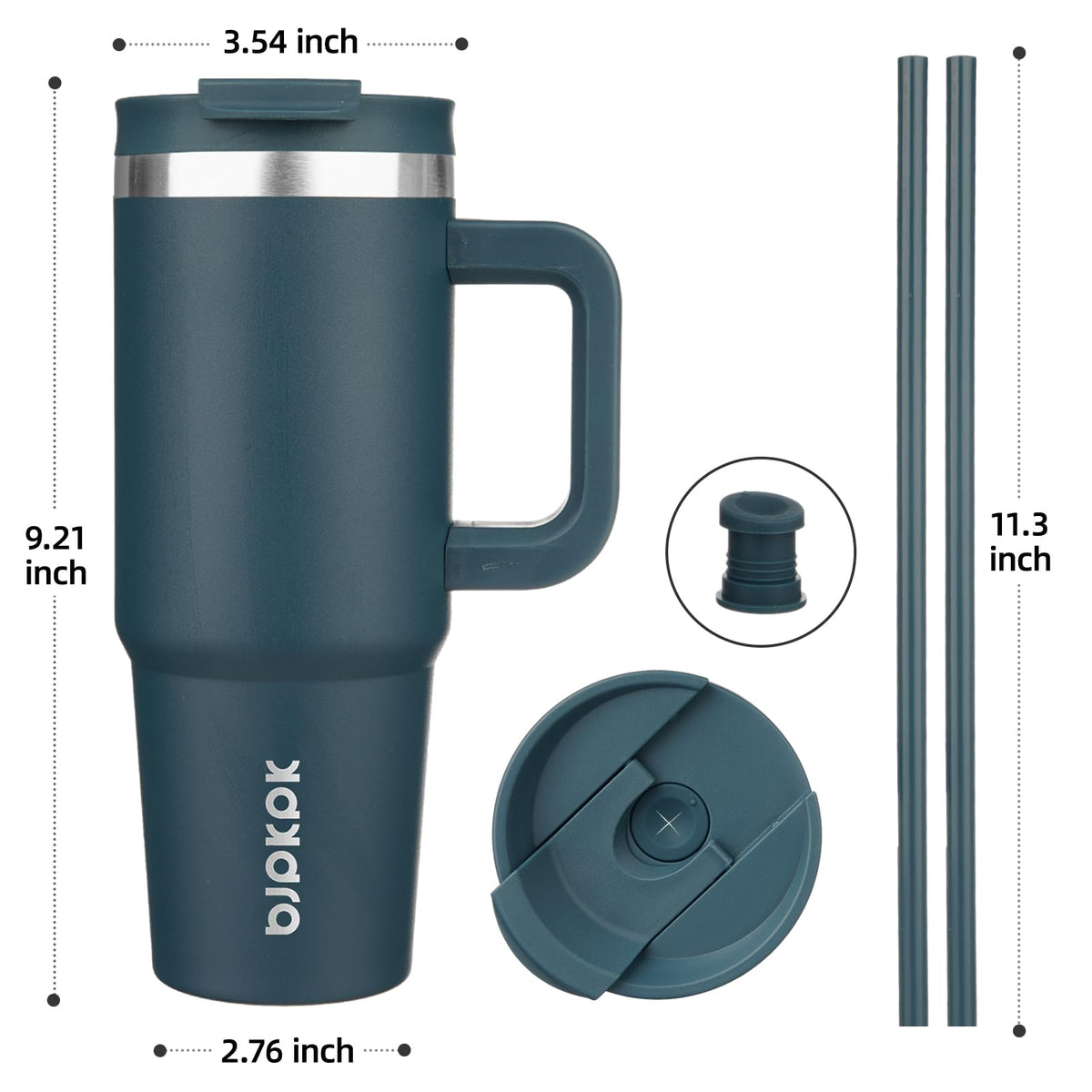 BJPKPK 30oz stainless steel body designed for durable daily use