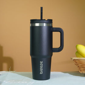 BJPKPK 40 oz tumbler is dishwasher safe for quick cleanup.
