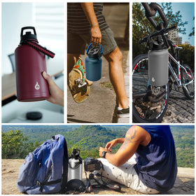 BJPKPK BPA-free bottle with no-sweat finish for comfortable grip