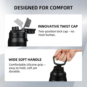 BJPKPK Spout Lid Leakproof Design prevents spills during travel and workouts.