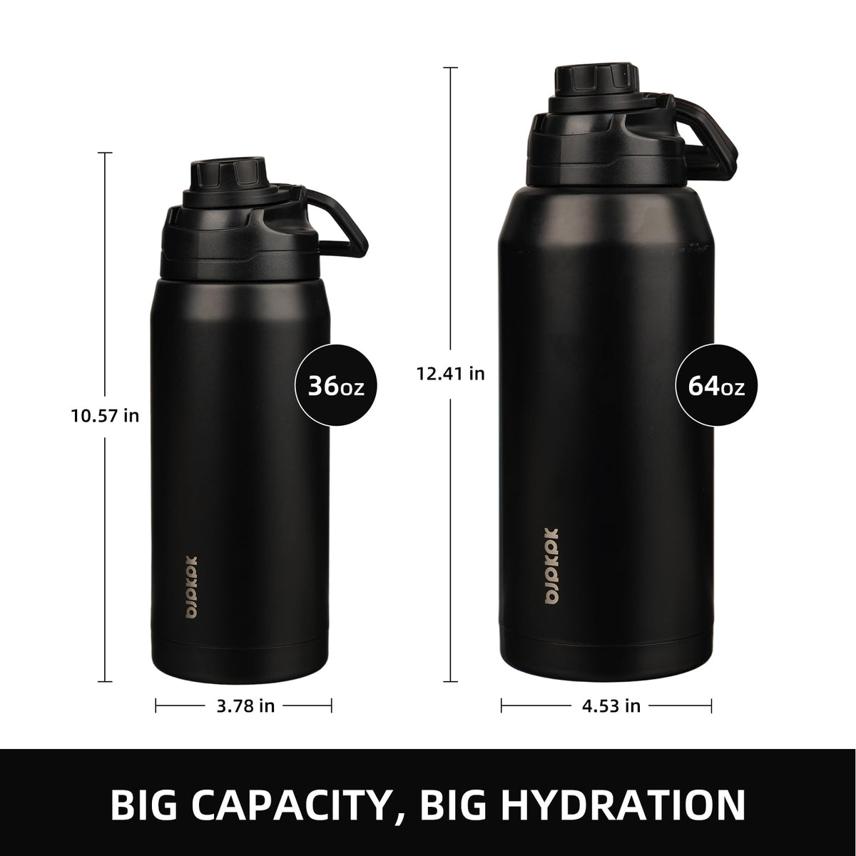 BJPKPK Wide-mouth dishwasher-safe bottle for easy filling, cleaning, and versatility.