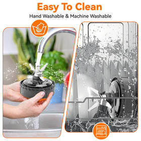 Included hook, brush, and extra gasket with BKFOLIUM blade package.