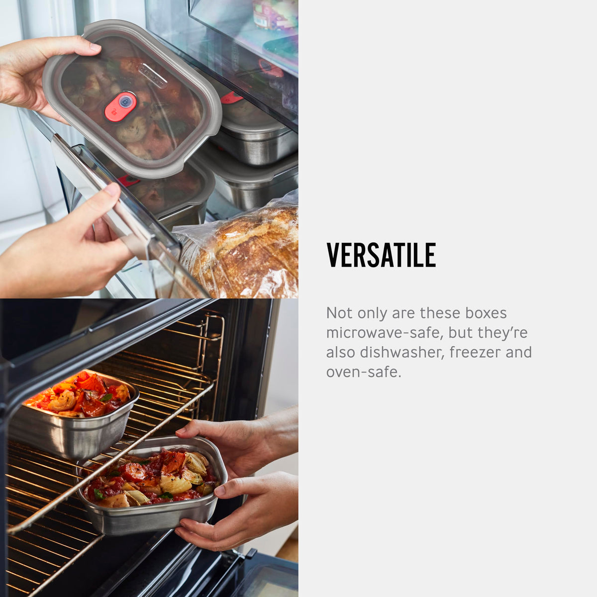 BLACK + BLUM compact 900ml container ready for desk lunches