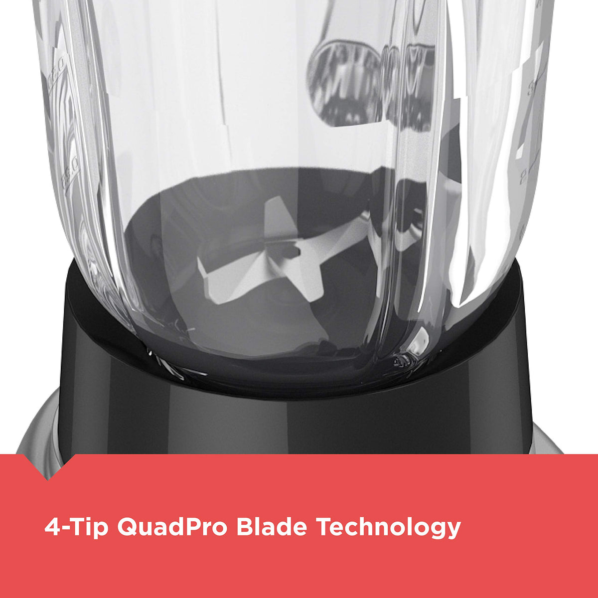 BLACK+DECKER PowerCrush 6-cup glass jar supports sturdy pouring and visibility.