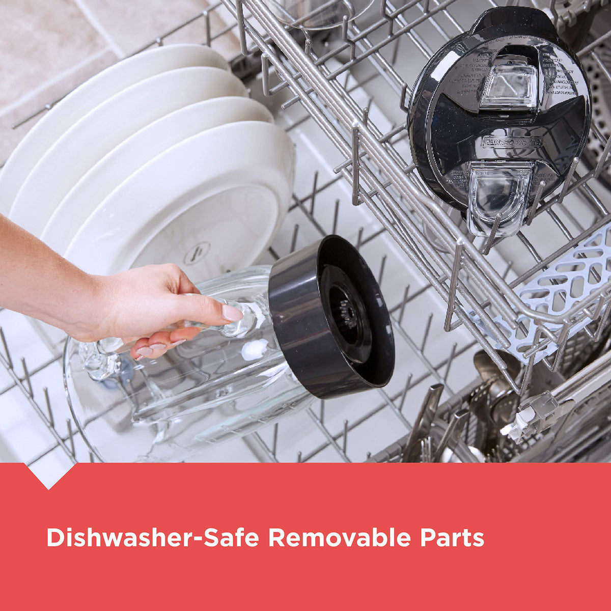 BLACK+DECKER PowerCrush easy-clean design simplifies cleanup after blending.