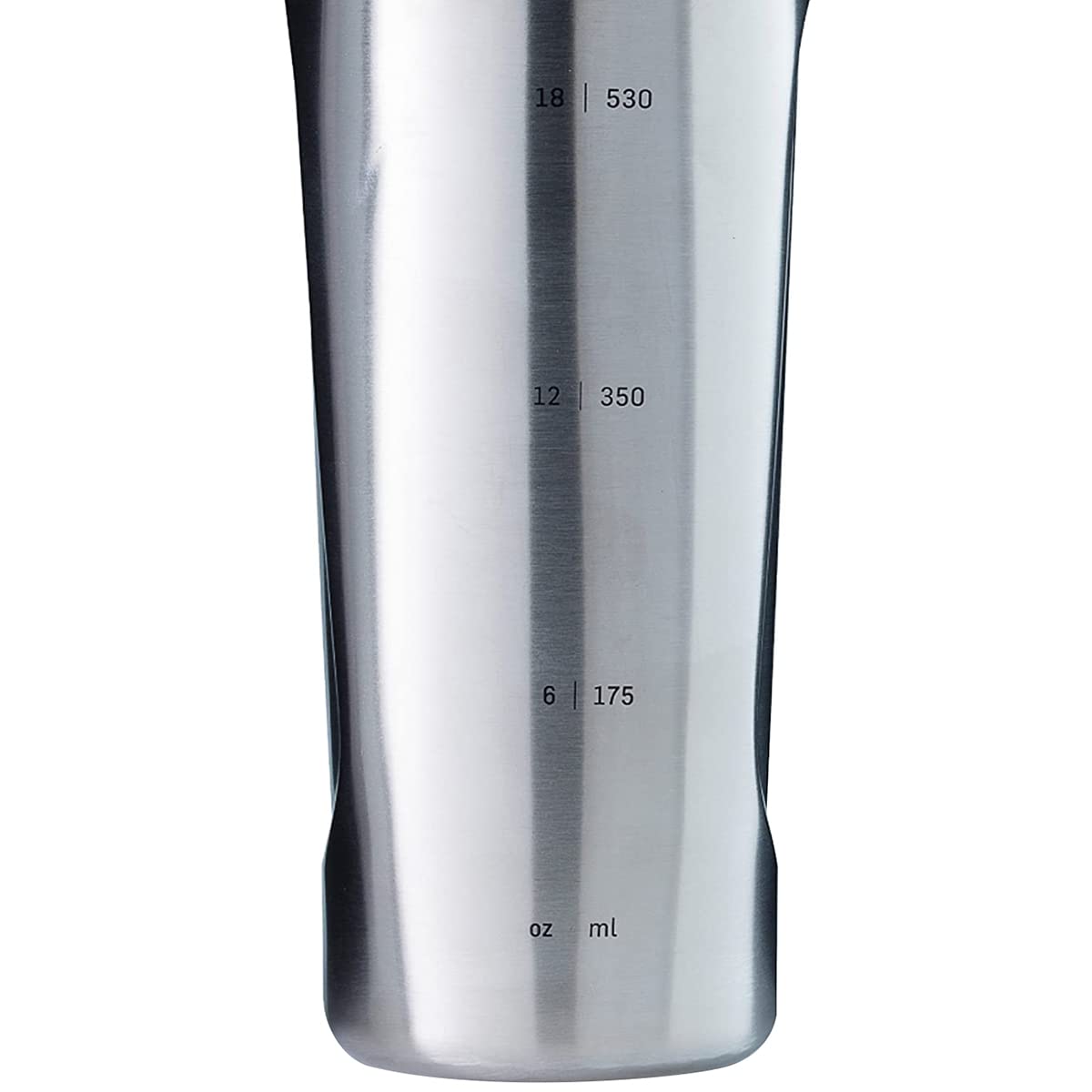 BlenderBottle Radian Arctic Blue wide mouth shot demonstrates easy scoops and cleaning.