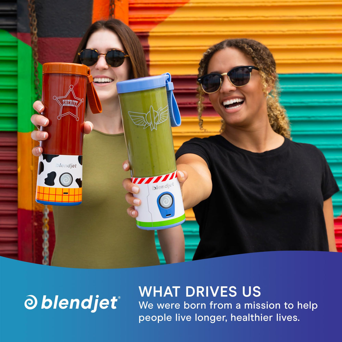 BlendJet 2 Toy Story Woody 16oz capacity suits personal smoothies.