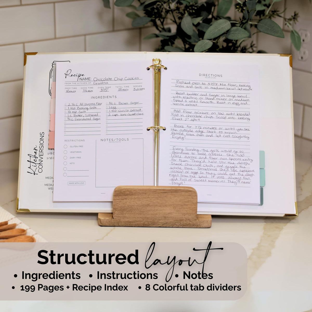 Bloom & Haven recipe book comes in a gift box for loved ones.