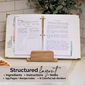Bloom & Haven recipe book comes in a gift box for loved ones.