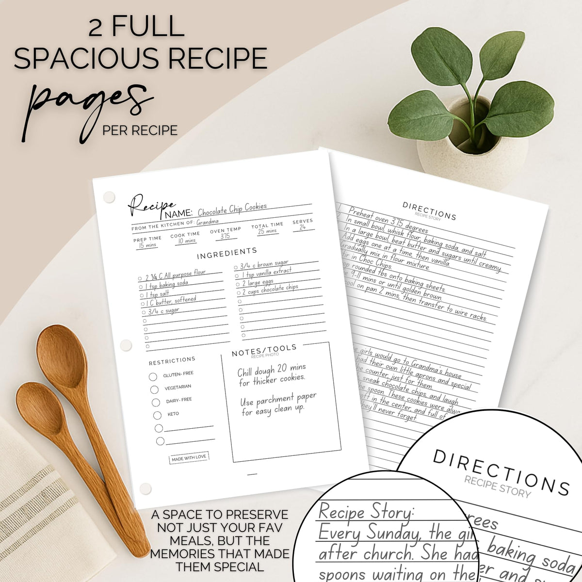 Bloom & Haven Co. family recipes collection preserves cherished dishes and memories.