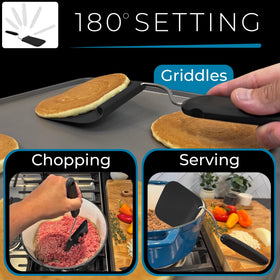 Blue Bosti Adaptula is heat resistant and safe for non-stick cookware