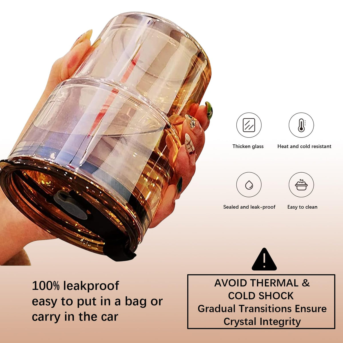 BluePolar leak-proof lid close-up enables secure on-the-go use.