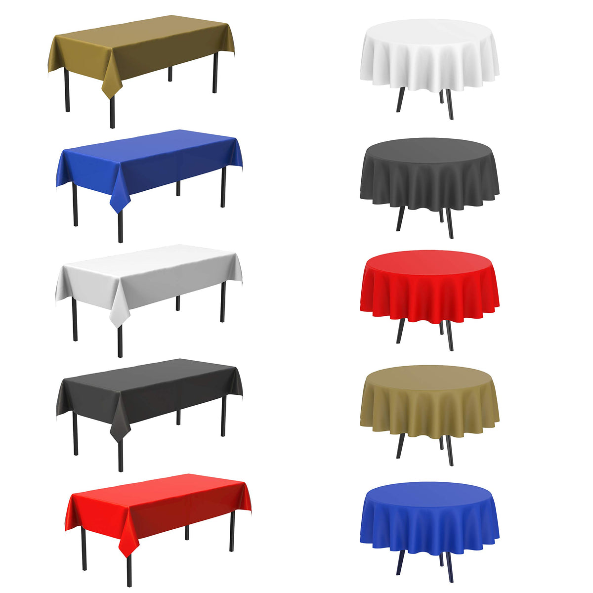 Bluetable disposable tablecloth easy to wipe down after events