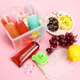 Boao ice lolly bags measure 2x12 inches for easy handling.