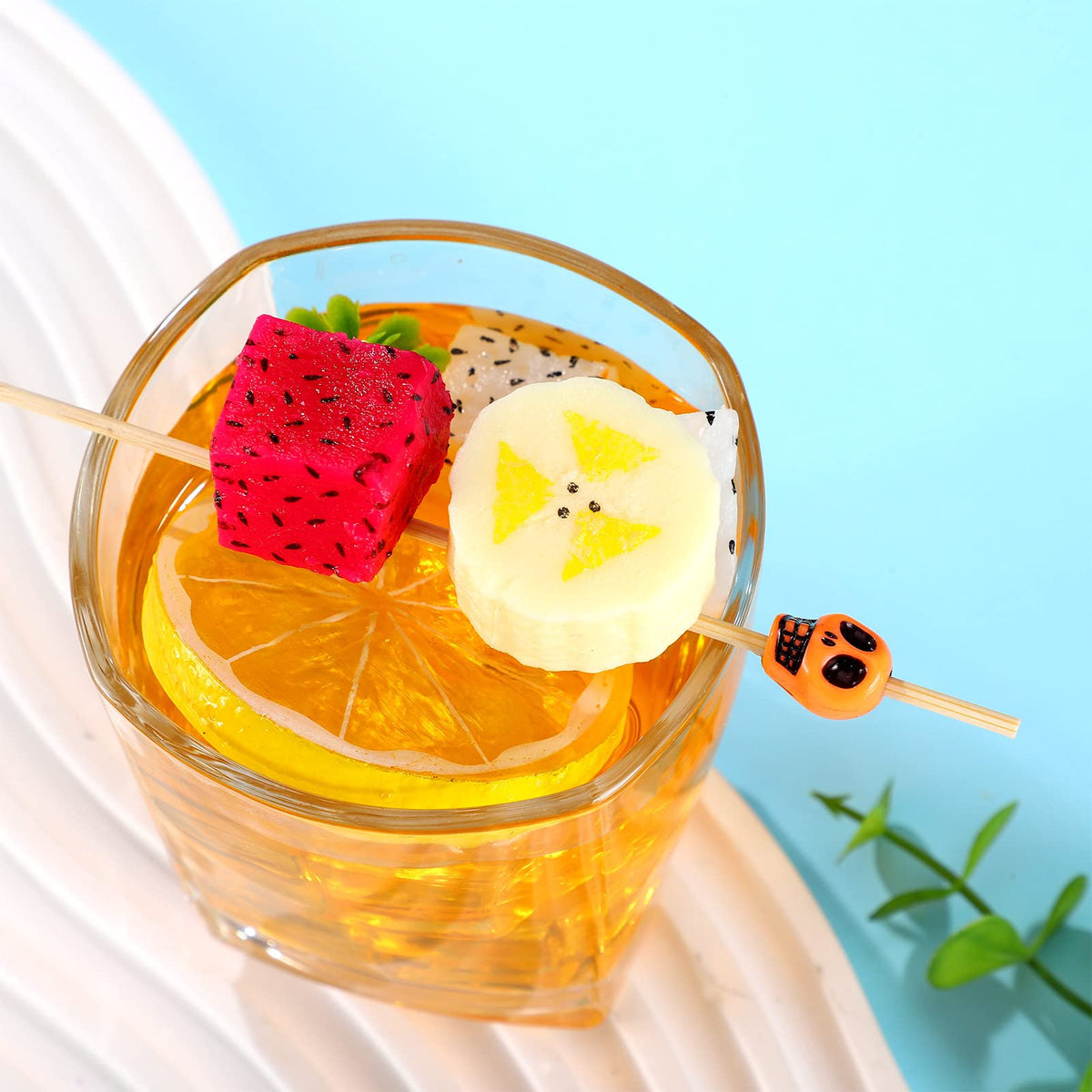 Boao bamboo cocktail picks with smooth surface for easy garnishing.