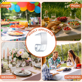 Boao clips curve to fit tables and prevent slipping.
