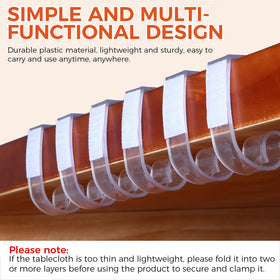 Boao table-edge clip demonstrating 1.5-2 inch edge compatibility.