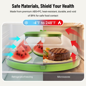 Bobomoment BPA-free polycarbonate material for safe microwave use.