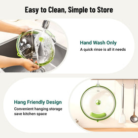 Bobomoment hanging hole storage keeps your kitchen organized.