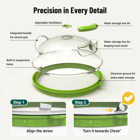 Bobomoment multi-purpose cover doubles as a lid for leftovers.