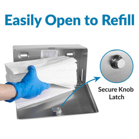 Bobrick ADA-compliant wall unit with compact footprint fits tight spaces.