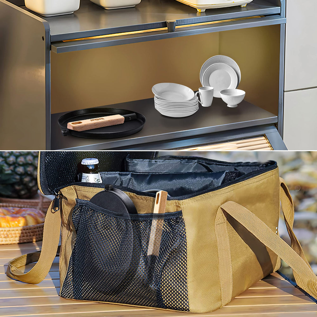 bodkar detachable wooden handle keeps hands cool and safe during cooking