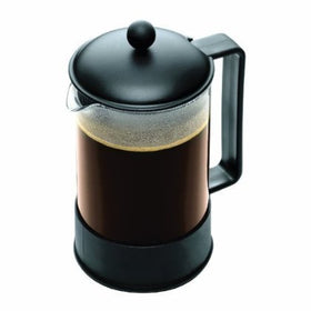 Bodum Brazil 51oz French Press plunger with stainless steel mechanism for smooth extraction.