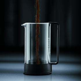 Bodum Brazil French Press with BPA-free plastic handle and lid for lightweight use