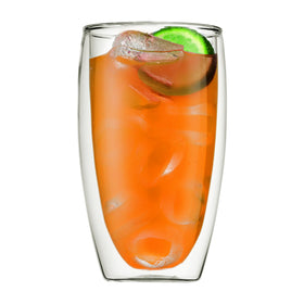 Bodum Pavina borosilicate glass construction offers durability and heat resistance.