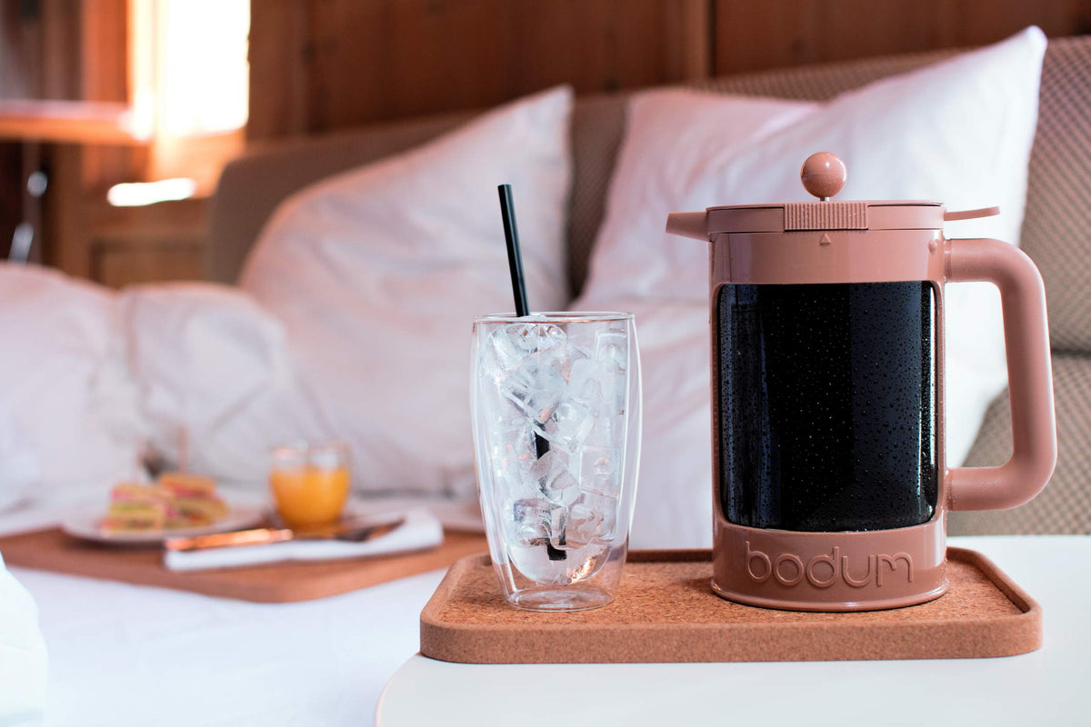 Bodum Pavina elegant rounded silhouette enhances table setting style.
