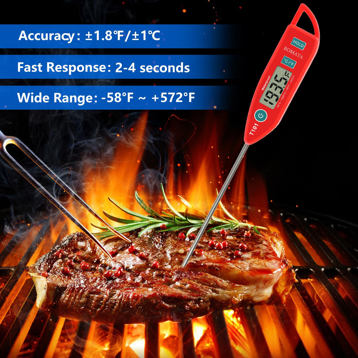 BOMATA IPX7 waterproof body demonstrates easy cleaning and durable design.