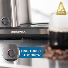 Bonavita BV1500TS detachable stainless steel carafe retaining heat and flavor