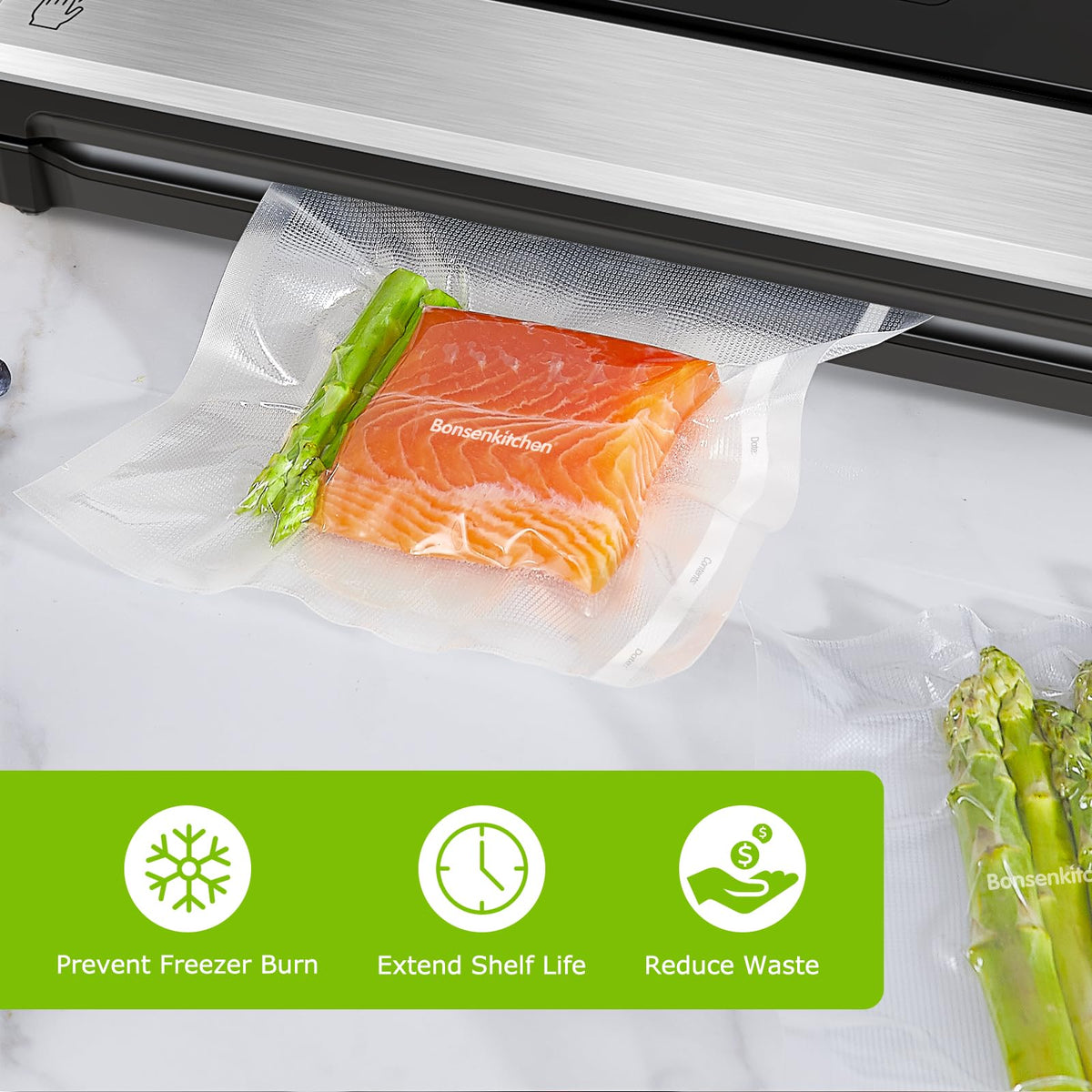 Bonsenkitchen dust-proof cutter box keeps the roll clean and ready