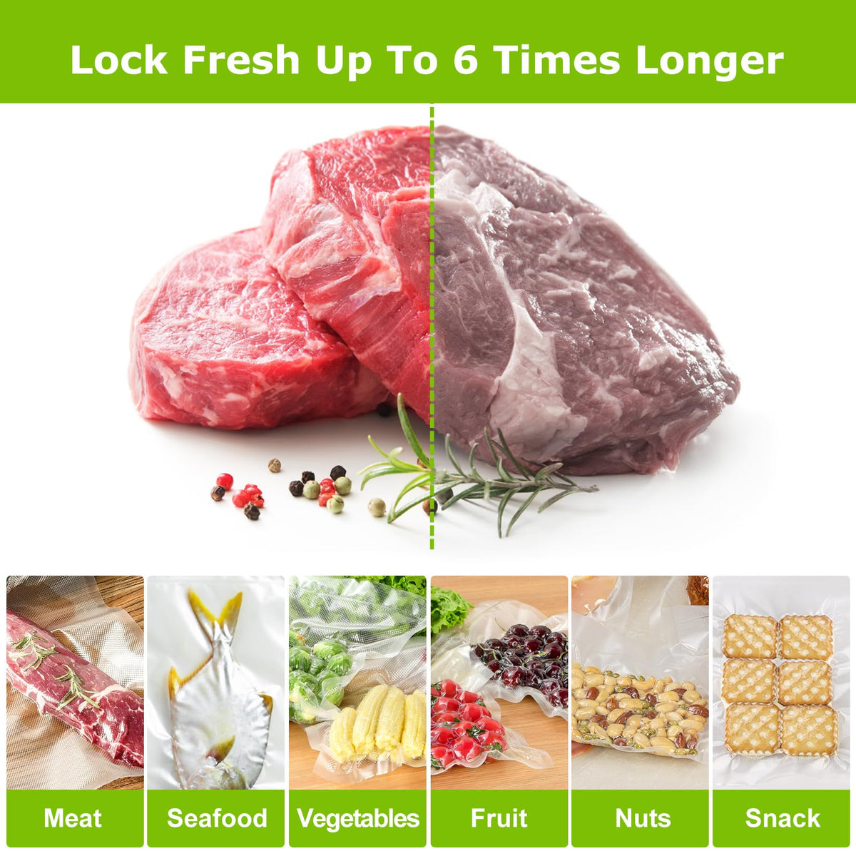 Bonsenkitchen microwave-safe and reusable bags simplify cleanup and reuse.