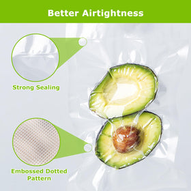 Bonsenkitchen bags with deep air channels for stronger seals and freshness