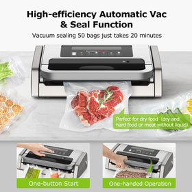 Four-pump Bonsenkitchen sealer delivering strong suction for bulk sealing.