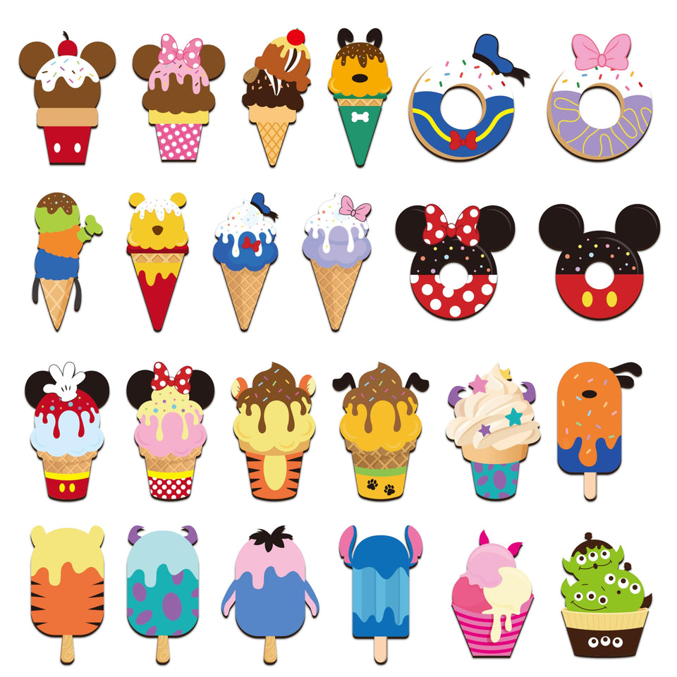 BOpusail ice cream mouse magnets for fridge decor and summer parties