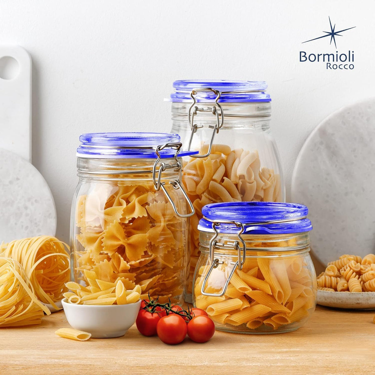 Dishwasher-safe Bormioli Rocco Fido jar maintains shine after washing.