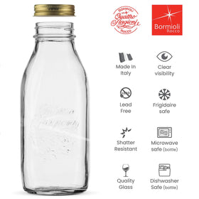 Bormioli Rocco Quattro Stagioni 0.40 L jar saves pantry space while showing contents